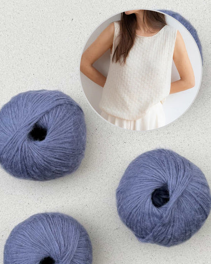 Dandelion Whiff Top | un motif léger en Suave de Pascuali