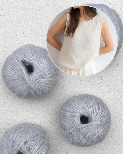 Dandelion Whiff Top | un motif léger en Suave de Pascuali