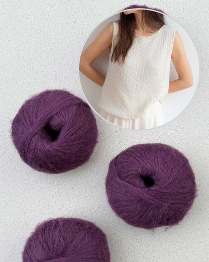 Dandelion Whiff Top | un motif léger en Suave de Pascuali
