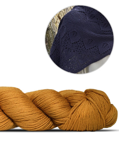 Danza | dansende mønster i Cheeky Merino Joy fra Rosy Green Wool