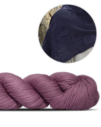 Danza | dansende mønster i Cheeky Merino Joy fra Rosy Green Wool