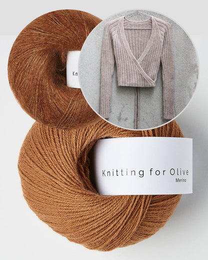 Darling Wrap | beautiful wrap cardigan made from Merino and Soft Silk