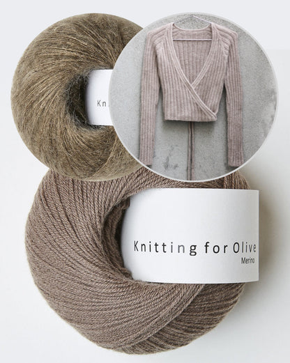 Darling Wrap | beautiful wrap cardigan made from Merino and Soft Silk