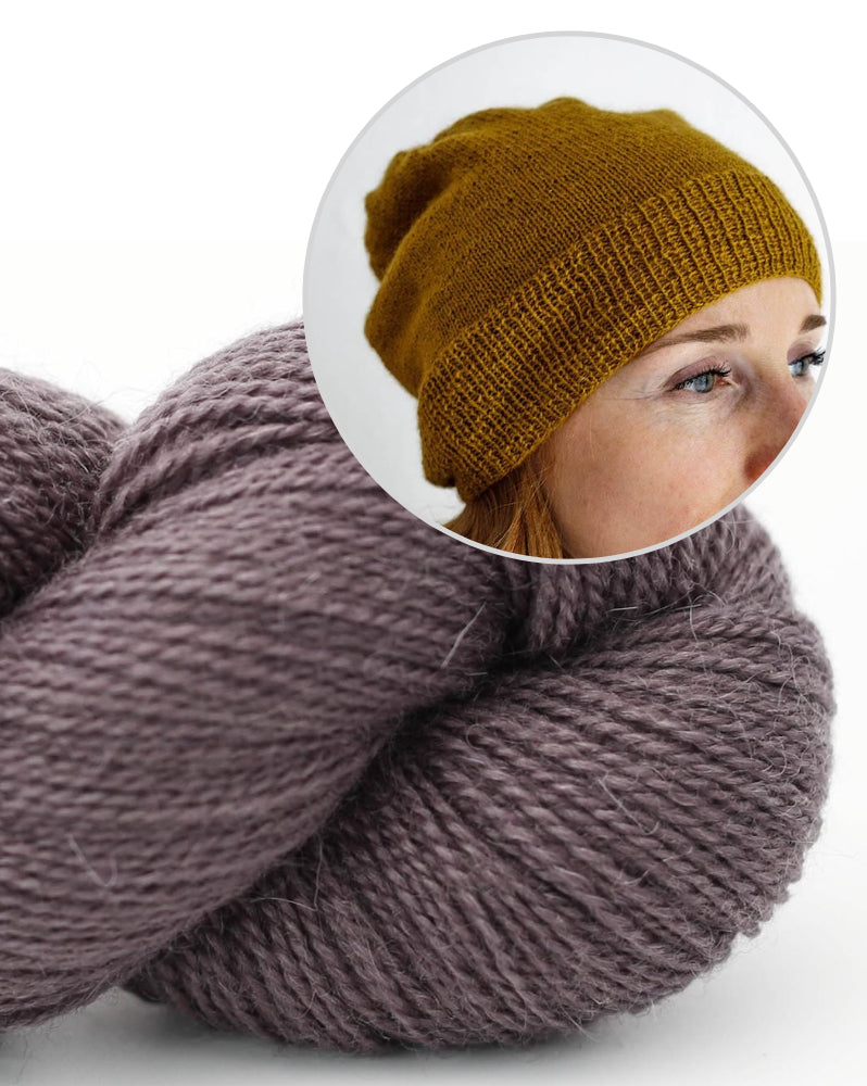 Dartmoor Mütze von Erika Knight mit Moorland Mohair 4