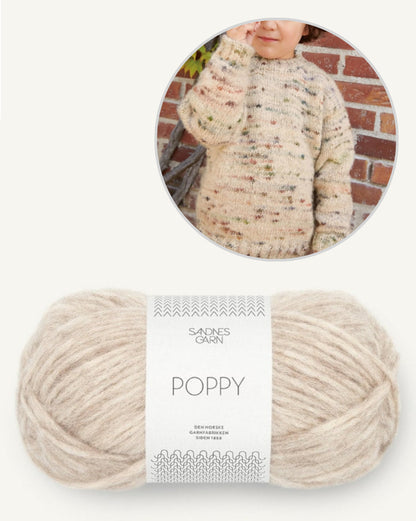 Dave Sweater Junior | Set of yarn and instructions from collection 2408 - Mykt til Barn 