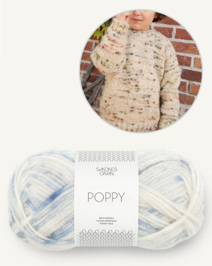 Dave Sweater Junior | Set of yarn and instructions from collection 2408 - Mykt til Barn 