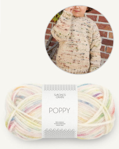 Dave Sweater Junior | Set of yarn and instructions from collection 2408 - Mykt til Barn 