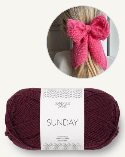 December Bow | enchanting bow made of alpaca by Sandnes Garn 