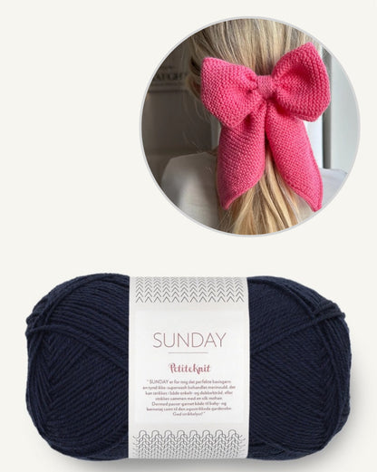 December Bow | enchanting bow made of alpaca by Sandnes Garn 
