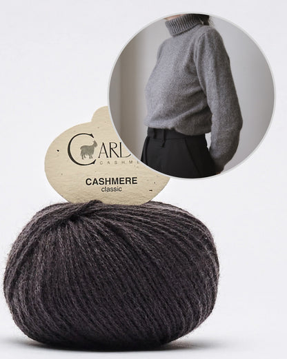 Delphine Sweater | col roulé ultra doux en cachemire classique de Cardiff
