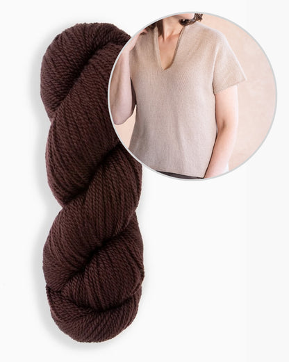 T-shirt Dima | décontracté et soyeux, en Tynd de Woolfolk