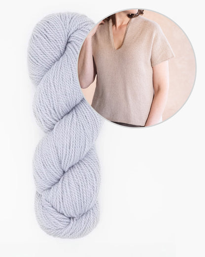 T-shirt Dima | décontracté et soyeux, en Tynd de Woolfolk