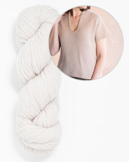 T-shirt Dima | décontracté et soyeux, en Tynd de Woolfolk