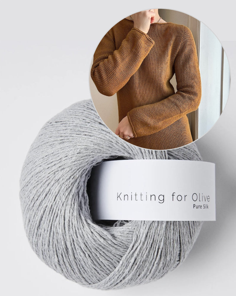 My Favourite Things Knitwear Dress No. 1 mit Pure Silk von Knitting for Olive 18