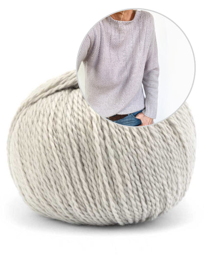 Drop me a Line | eleganter Pullover aus Tibetan von Pascuali