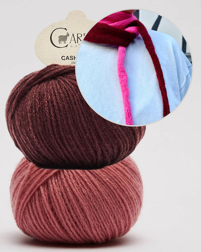 Écharpe Echo | couleurs contrastées décontractées en cachemire classique de Cardiff