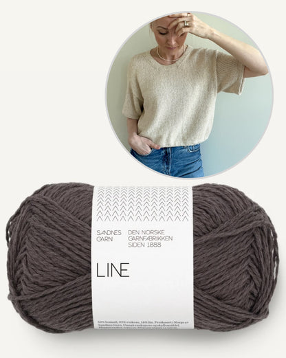 Ecru Tee | simple and beautiful with Mandarin Naturell from Sandnes Garn 
