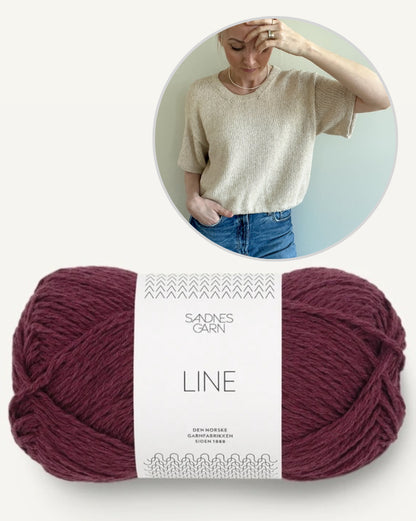 Ecru Tee | simple and beautiful with Mandarin Naturell from Sandnes Garn 