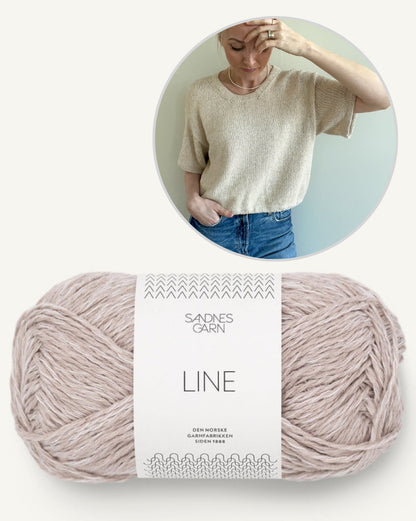Ecru Tee | simple and beautiful with Mandarin Naturell from Sandnes Garn 