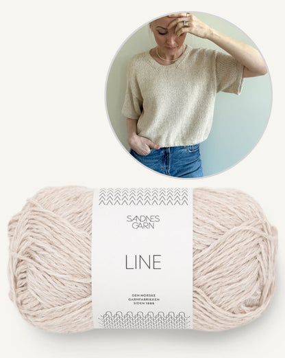 Ecru Tee | simple and beautiful with Mandarin Naturell from Sandnes Garn 