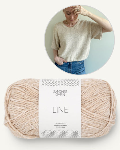 Ecru Tee | simple and beautiful with Mandarin Naturell from Sandnes Garn 