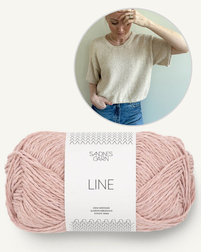 Ecru Tee | simple and beautiful with Mandarin Naturell from Sandnes Garn 