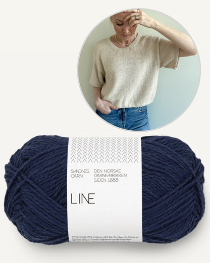 Ecru Tee | simple and beautiful with Mandarin Naturell from Sandnes Garn 