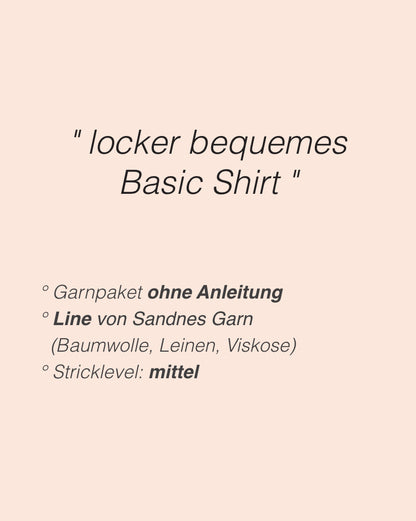 Ecru Tee | simple and beautiful with Mandarin Naturell from Sandnes Garn 
