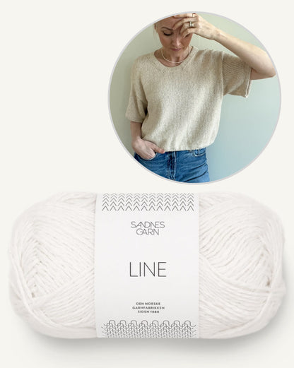 Ecru Tee | simple and beautiful with Mandarin Naturell from Sandnes Garn 