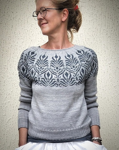 Art Deko Sweater | kunstvolles Muster aus Pinta von Pascuali