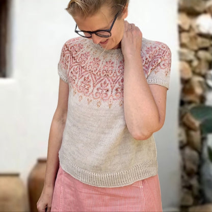 Elenor Mortensen Art Nouveau Shirt mit Ecopuno von Lana Grossa 3