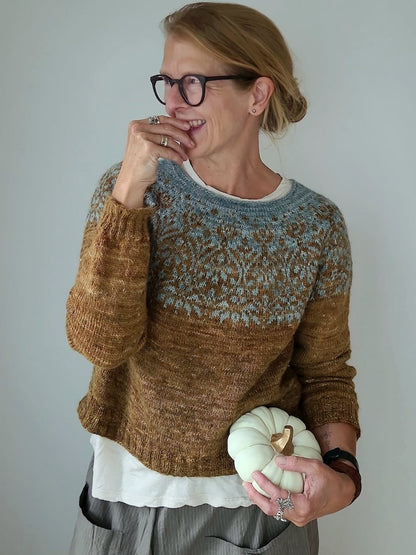 Speculoos Sweater | Romantic speculoos pattern from Balayage by Pascuali