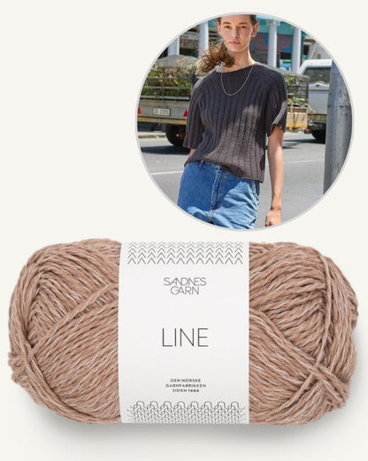 Elva Tee | airy ribbed shirt made from Line by Sandnes Garn