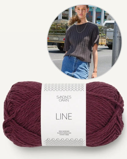 Elva Tee | airy ribbed shirt made from Line by Sandnes Garn