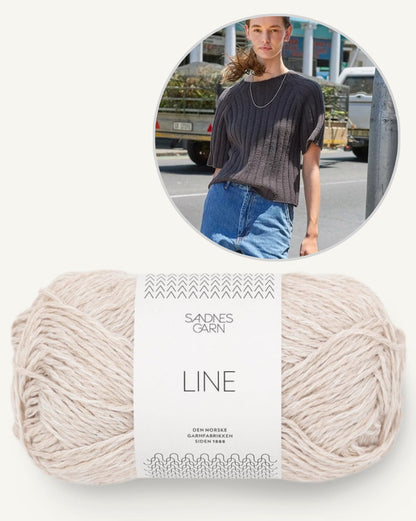 Elva Tee | airy ribbed shirt made from Line by Sandnes Garn