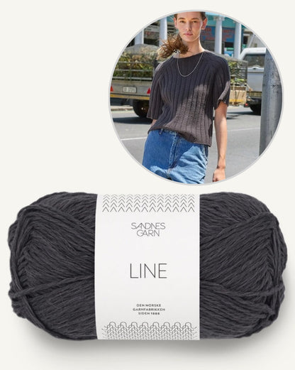 Elva Tee | airy ribbed shirt made from Line by Sandnes Garn