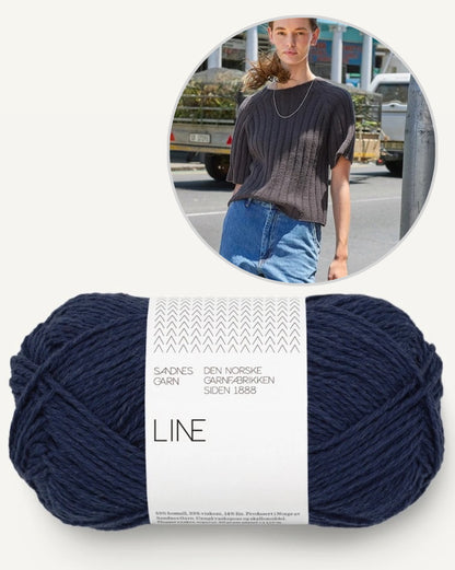 Elva Tee | airy ribbed shirt made from Line by Sandnes Garn