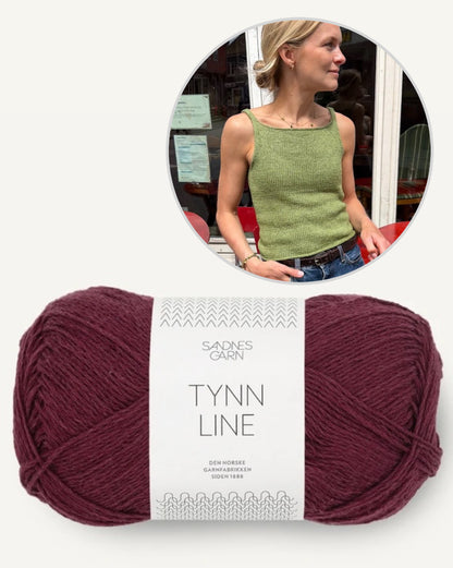 Emmy Top - Sandnes | blød stropbluse i Tynn Line fra Sandnes Garn
