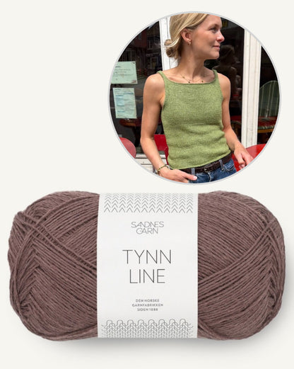Emmy Top - Sandnes | blød stropbluse i Tynn Line fra Sandnes Garn