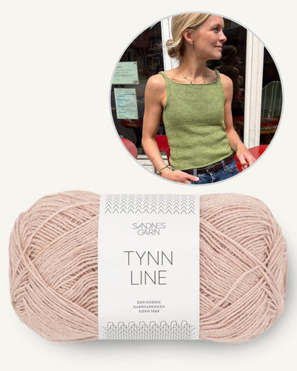 Emmy Top - Sandnes | blød stropbluse i Tynn Line fra Sandnes Garn