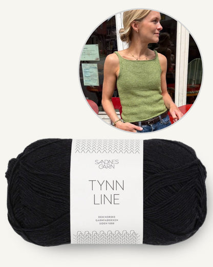 Emmy Top - Sandnes | blød stropbluse i Tynn Line fra Sandnes Garn