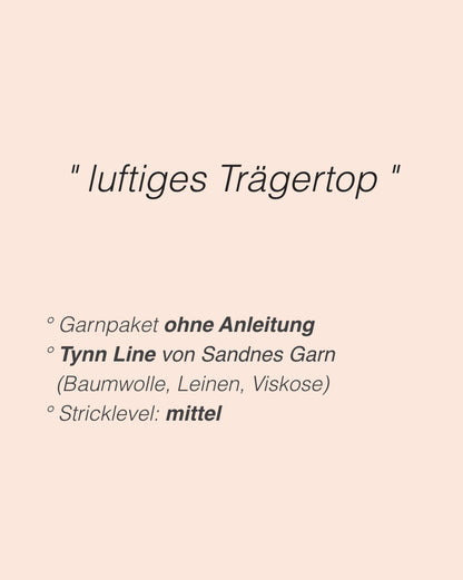 Emmy Top - Sandnes | blød stropbluse i Tynn Line fra Sandnes Garn