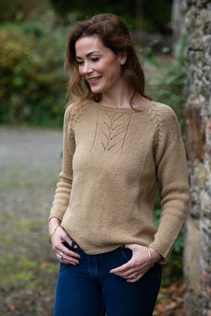 Sweter Harvest | delikatne warkocze z Elements DK od Eriu