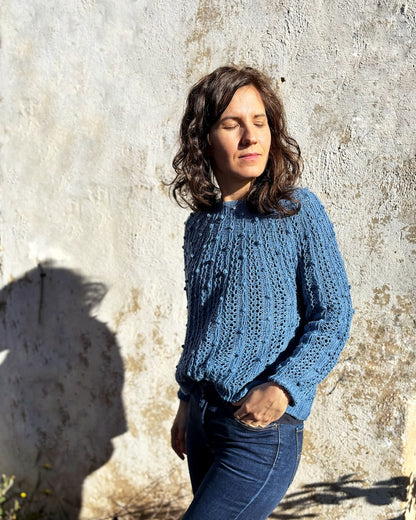 Oskia Sweater | silky textured pattern