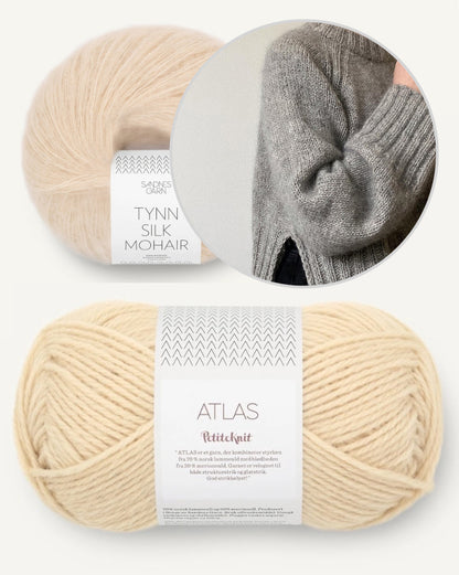 Eun Sweater | avec fente latérale et moelleux en Atlas et Tynn Silk Mohair