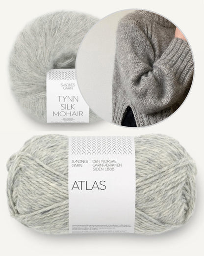 Eun Sweater | avec fente latérale et moelleux en Atlas et Tynn Silk Mohair