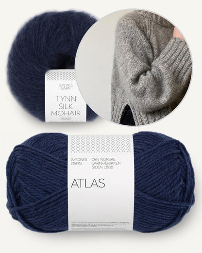 Eun Sweater | avec fente latérale et moelleux en Atlas et Tynn Silk Mohair