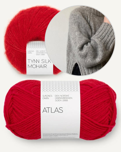 Eun Sweater | avec fente latérale et moelleux en Atlas et Tynn Silk Mohair