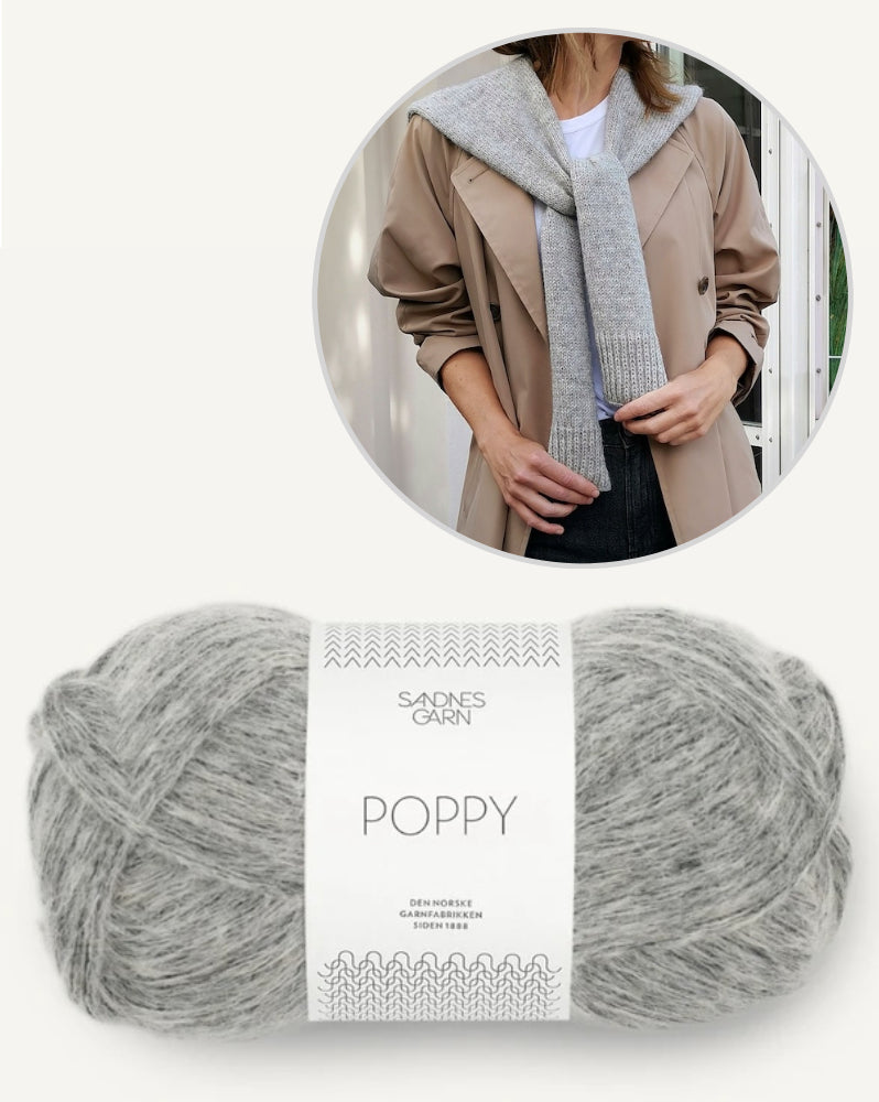 Fake Sweater Scarf von Paula-m mit Poppy von Sandnes Garn 11