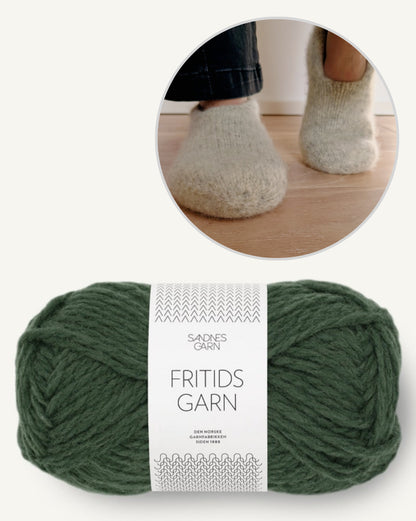 Family Felt Slippers | cozy and doubly warm from Fritidsgarn by Sandnes Garn